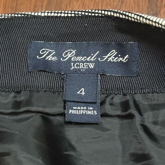 J Crew The Pencil Skirt‎ in navy/gray stripes size 4 - Picture 3 of 8